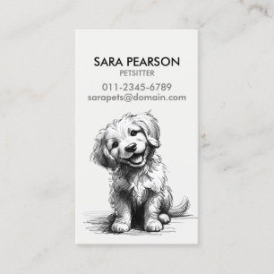 Petsitter Pet Minder Animals Dogs Business Card