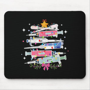 Pette Laboratory Christmas Tree Lights Med Laborat Mouse Pad