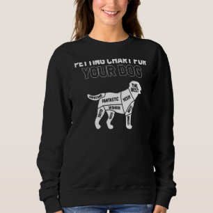 Petting Chart For Dogs  Dog   Dog Owner Sweatshirt