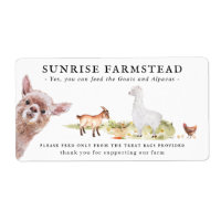 Petting Zoo | Farm Animals Treat Bag Labels