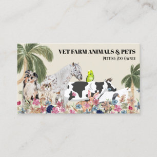 Petting Zoo Owner Business Card