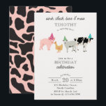 Petting Zoo Party Animals Barnyard Birthday Kids Invitation<br><div class="desc">A hand drawn cute petting zoo party animals design featuring illustrations of a pig,  chicken,  sheep and cow . A beautiful petting zoo themed design ideal for kids petting zoo themed birthday parties. Customize this cute petting zoo animals birthday invitation and make it your own!</div>