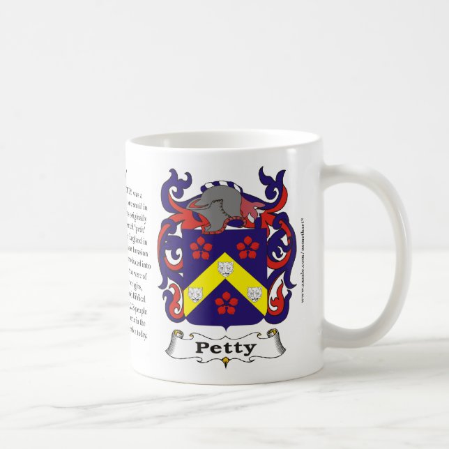 Petty Family Coat of Arms Mug (Right)