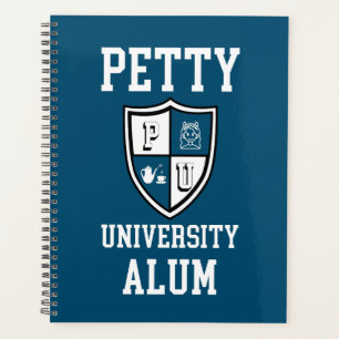 Petty University Alum blue grad alma mater funny  Planner
