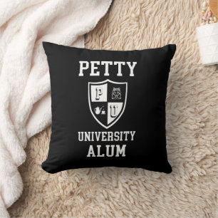 Petty University Alum graduate personalised funny Cushion