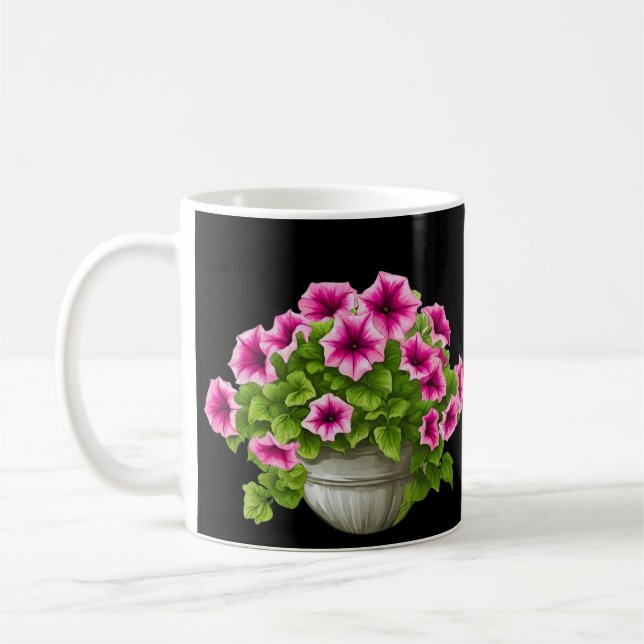 Petunia Blooming Coffee Mug (Left)