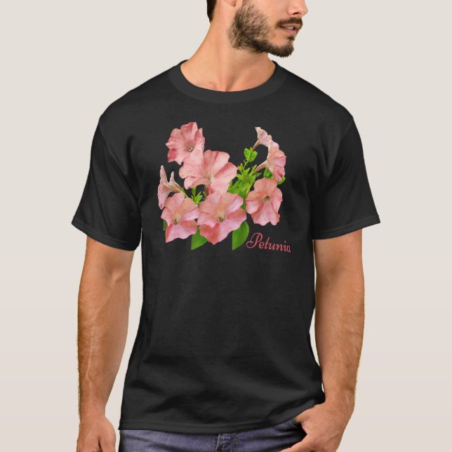 Petunia Botanical Flower T-Shirt (Front)