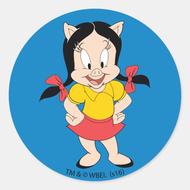 Petunia | Classic Petunia Round Sticker (Front)