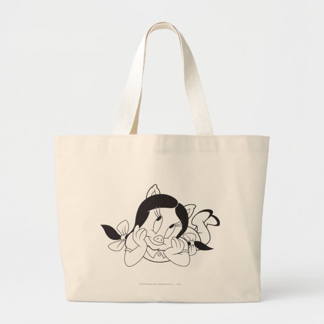 Petunia Dreaming Large Tote Bag (Front)