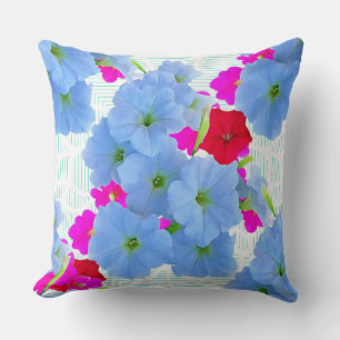 Petunia Flower Art Print Cushion