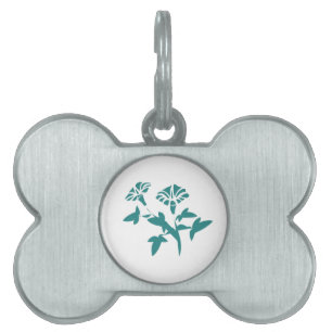 Petunia Flower Stylised Pet Tag