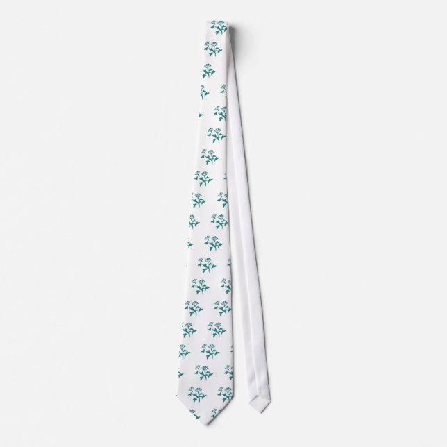 Petunia Flower Stylized Tie (Front)