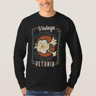 Petunia Flower Vintage Retro Classic Love T-Shirt