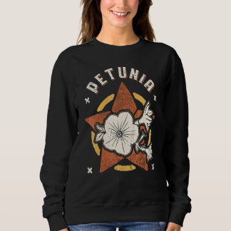 Petunia Flower Vintage Retro Classic Sweatshirt