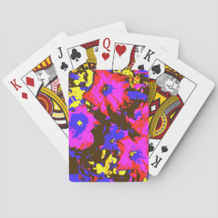 PETUNIA FLOWERS PLAYING CARDS