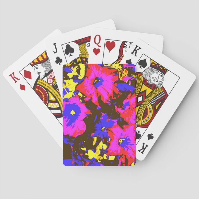 PETUNIA FLOWERS PLAYING CARDS (Back)