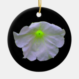 Petunia Green Glow Custom Birthday Ceramic Ornament