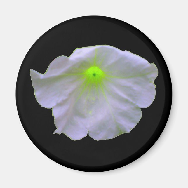 Petunia Green Glow Magnet (Front)