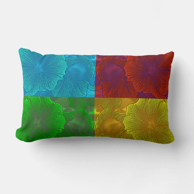 Petunia Pop Lumbar Cushion (Front)
