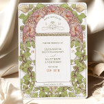Petunia Save the Date Vintage Art Nouveau by Mucha Invitation<br><div class="desc">Petunia Art Nouveau Vintage Save the Date wedding cards by Alphonse Mucha in a floral, romantic, and whimsical design. Victorian flourishes complement classic art deco fonts. Please enter your custom information, and you're done. If you wish to change the design further, click the blue "Customise It" button. Thank you so...</div>