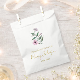 Petunia Simple Seed packet Funeral Favour Bag