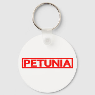 Petunia Stamp Key Ring