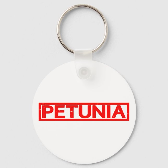 Petunia Stamp Key Ring (Front)