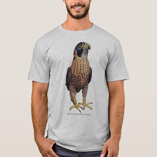 Petunia the Peregrine Falcon T-Shirt (Front)