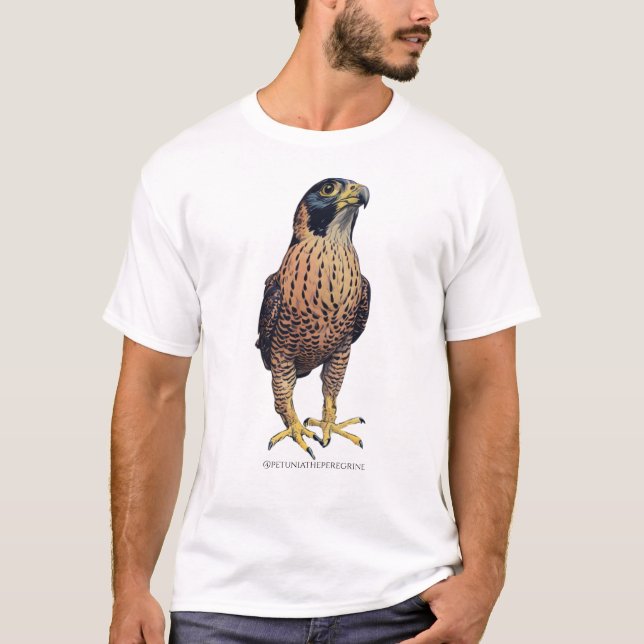 Petunia the Peregrine Falcon T-Shirt (Front)