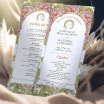 Petunia Vintage Wedding Program Art Nouveau Mucha<br><div class="desc">Introducing the editable Vintage Petunia Wedding Program by Alphonse Mucha, now available on Zazzle! This elegant program is the perfect way to guide your guests through your special day. The Vintage Wedding Program features a beautiful Art Nouveau design by the legendary Alphonse Mucha. The design's soft colours and intricate details...</div>