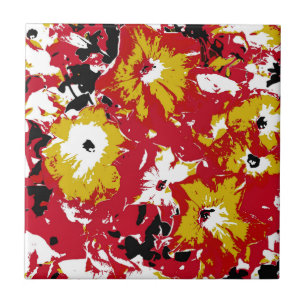 PETUNIAS CERAMIC TILE