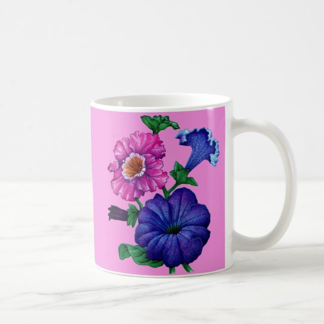 petunias coffee mug (Right)