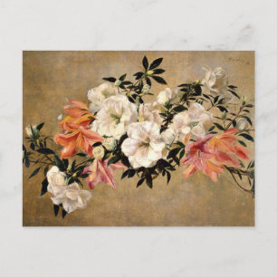 Petunias - Henri Fantin-Latour artwork Postcard