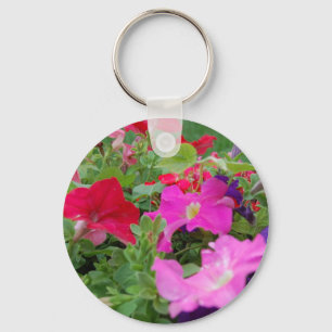 Petunias Key Ring