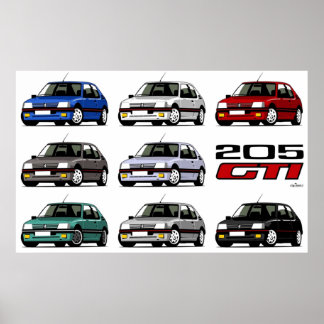 Peugeot 205 GTI  Poster