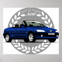 Peugeot 306 Cabriolet blue