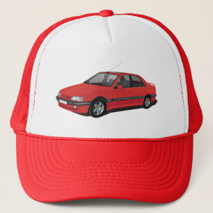Peugeot 405 red trucker hat
