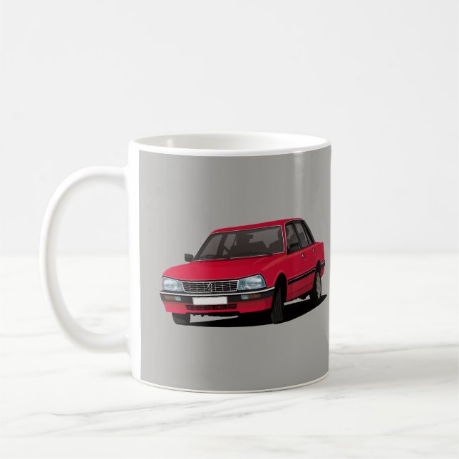 Peugeot 505 - red - coffee mug (Left)