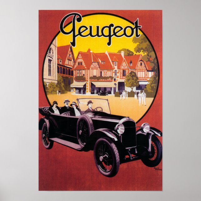 Peugeot Automobile Promotional Poster (Front)
