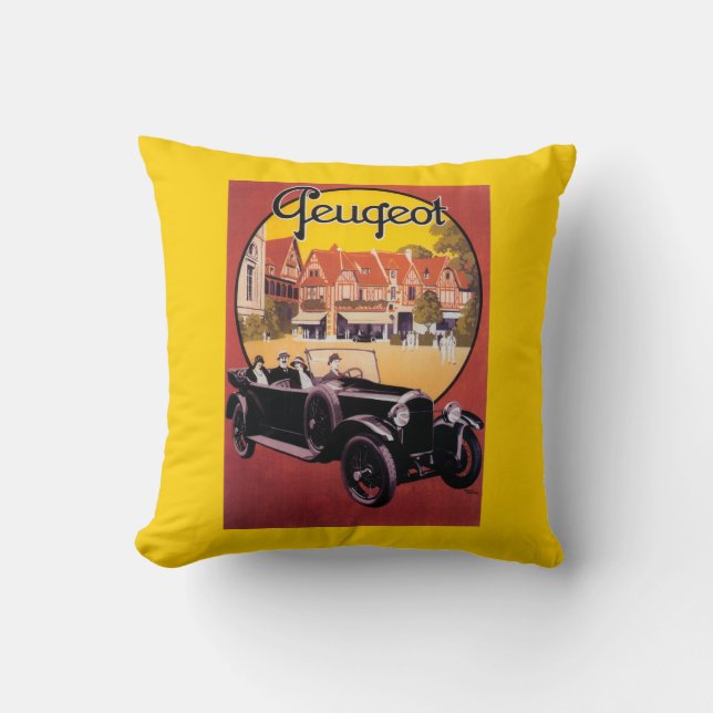 Peugeot Automobile Promotional Poster Cushion (Front)