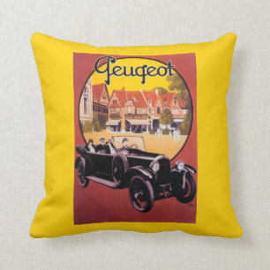 Peugeot Automobile Promotional Poster Cushion