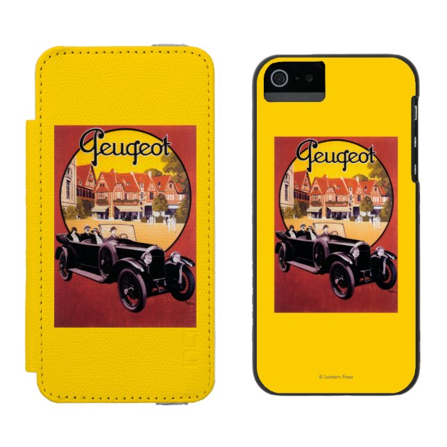 Peugeot Automobile Promotional Poster Incipio iPhone Wallet Case (Side by Side)