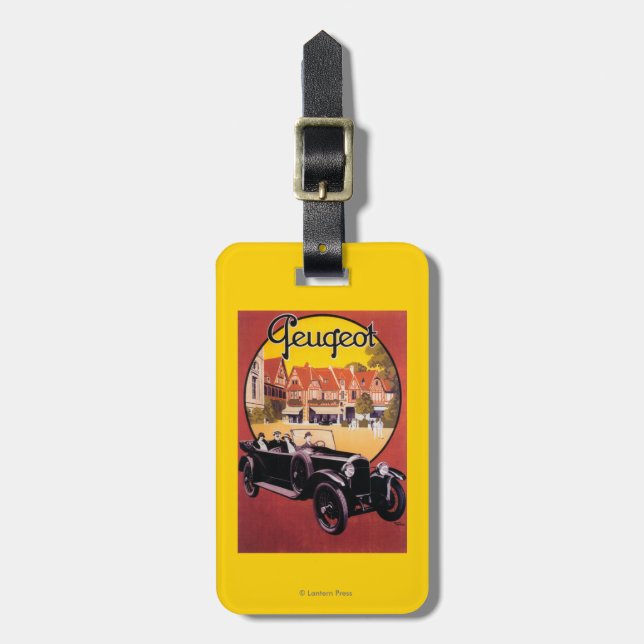Peugeot Automobile Promotional Poster Luggage Tag (Front Vertical)