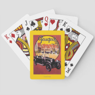 Peugeot Automobile Promotional Poster Playing Cards
