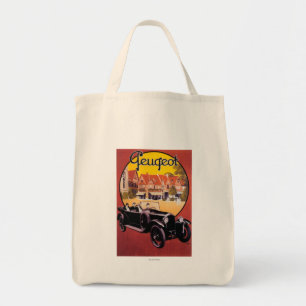 Peugeot Automobile Promotional Poster Tote Bag