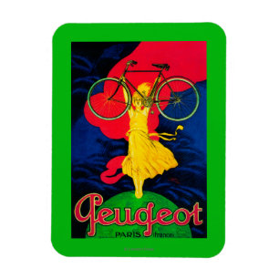 Peugeot Bicycle Vintage PosterEurope Magnet