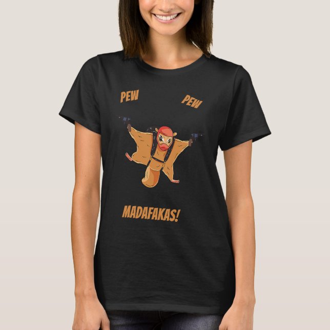 Pew Madafakas Squirrel No Cat T-Shirt (Front)