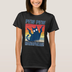 Pew Pew Madafakas Cats Tops Summer Pyjamas Pew Pew