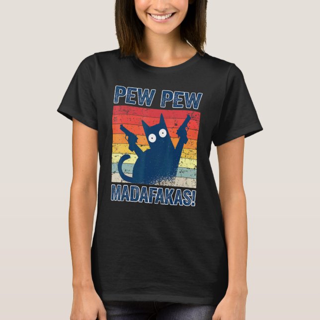 Pew Pew Madafakas Cats Tops Summer Pyjamas Pew Pew (Front)