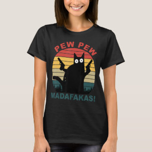 Pew Pew Madafakas Pew Pew Cat Women Top Retro Sty